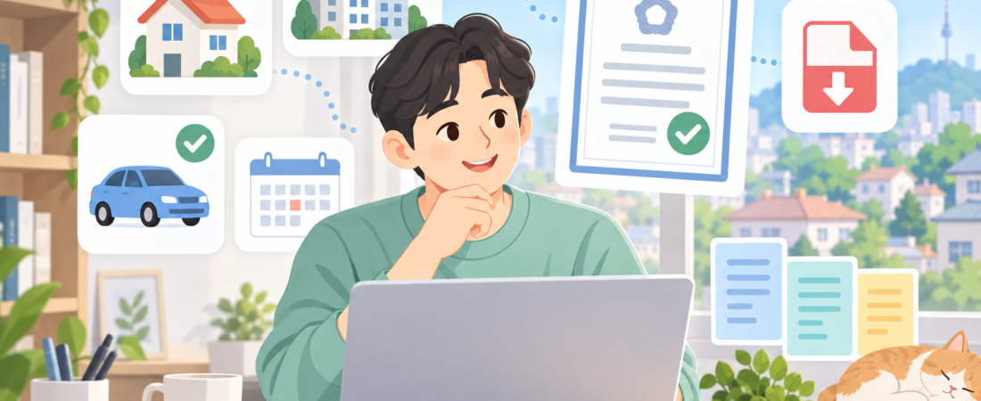 지방세 세목별 과세증명서 인터넷 발급 방법: 정부24 PDF 저장